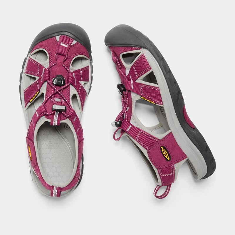 Keen Venice H2 Womens Sandals Red/Grey NZ Sale (6253-RQWVC)